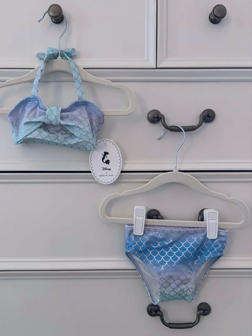 NWT Janie and Jack x Disney Baby Girl The Little Mermaid Swimsuit 6-12 Months